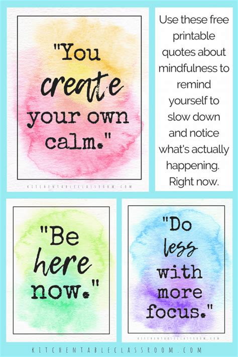 Free Printable Mindfulness Cards